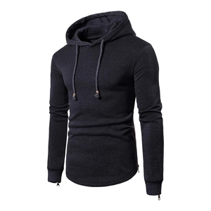 Sudaderas de Jersey de lana sólida para hombre Sudaderas cómodas con capucha de gran tamaño con hombros caídos a la moda - Product Image 4