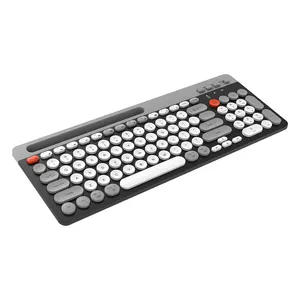 Clavier de chine Bluetooth multifonctionnel sans fil bureau bricolage rond keycap ordinateur 2.4G clavier pc accessoires