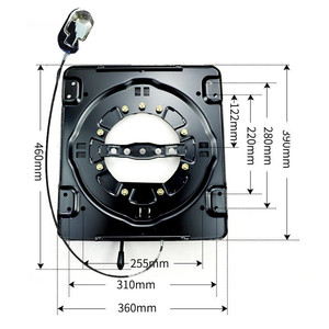 Base de siège de voiture pivotante robuste, plaque d'acier pivotante de tabouret de bar <span class=keywords><strong>pivotant</strong></span> à 360 degrés pour siège d'autobus de bateau de camping-car - Product Image 5