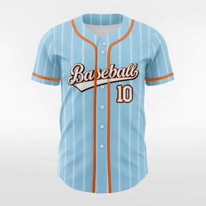 Jersey de béisbol con botones y degradado personalizado para hombres y mujeres, camiseta de entrenamiento para jóvenes con logotipo de número de nombre impreso cosido incluido - Product Image 4