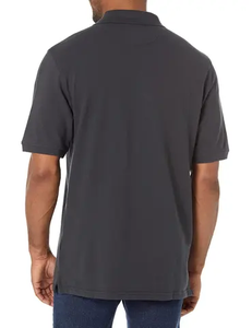 Polo en coton respirant grande taille pour hommes, motifs OEM personnalisés et logo, tricoté de manière décontractée et imprimée - Product Image 4