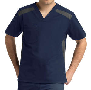 Tenue de gommage actif coupe ajustée tissu doux et respirant deux pièces vêtements médicaux modernes conçus pour l'infirmière - Product Image 3