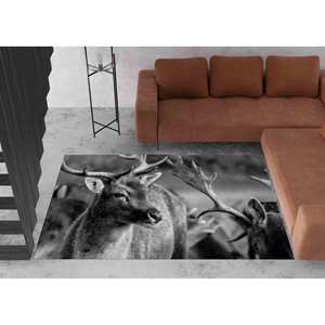 Tapis à thème animalier cerf : Tapis épais antidérapant personnalisé, tapis doux non tissé - Product Image 4