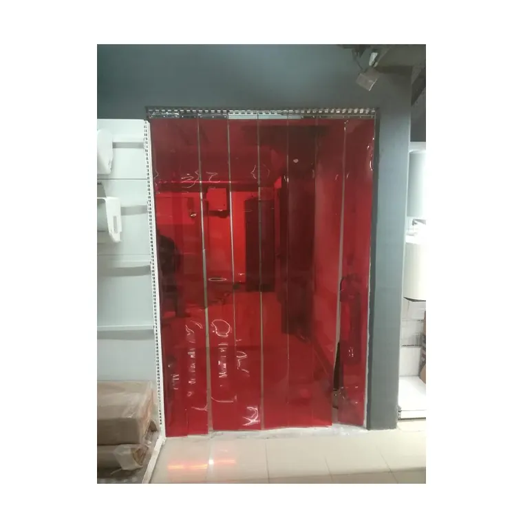 Cortina vertical de PVC para portas de plástico com tiras de chuveiro de boa classe, preço suportável