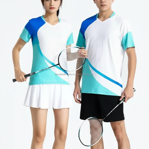 Conjunto de Uniforme de Bádminton Personalizado para Mujer, Jersey de Manga Corta de Secado Rápido, Fabricante de Ropa Profesional para Entrenamiento y Partidos de Equipos - Product Image 6
