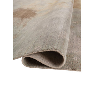 Alfombra Aprezo AKWS-3059 de Lana y Seda Anudada a Mano, Color Marfil, Diseño Abstracto para Sala de Estar, Alfombra Rectangular para Pasillo, Alfombra Tipo Rompecabezas para el Hogar - Product Image 2