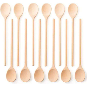 Venta directa de fábrica logotipo personalizado agitación mezcla té miel pequeña cuchara de café de madera con mango largo de la India por tradebit - Product Image 2