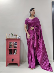 ผ้าแจ็คการ์ด pallu สวยดีไซเนอร์ล่าสุดใช้ได้ทั่วส่าหรี - Product Image 6