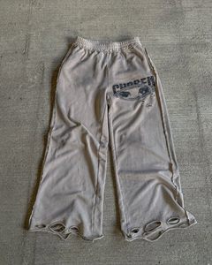 Pantalones de chándal para hombre lavados con ácido Vintage personalizados, pantalones de chándal holgados con estampado Digital de cintura elástica de Hip Hop desteñidos al sol - Product Image 5