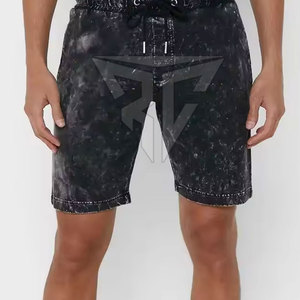 2025 Custom Design High Quality Acid Wash Casual <b>Shorts</b> for <b>Men</b> Light Weight 100% Cotton Mid Waist Solid Pattern <b>Quick</b> <b>Dry</b> - Product Image 5
