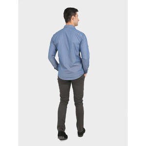 Pantalones Chinos AWAB 100% Algodón Twill, Corte Slim Fit, Estilo Casual y Formal para Hombre, Diseño Sólido con Cremalleras, Cintura Media, Talla XL, en Color - Product Image 4