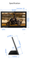 8 10,1 13,3 15,6 17,3 pulgadas tipo L tableta Android 8 "-55" Pos Hotel impresora reproductor de publicidad pantalla táctil señalización Digital
