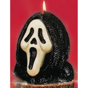 Bougie décorative Halloween Scream : Accessoire d'Halloween effrayant et festif - Product Image 1
