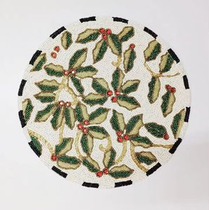 Extravagant Beaded Embroidered Floral Sunflower Design Dining <b>Table</b> Placemat Intricate Floral Pattern <b>Table</b> Decoration Mat & Pad - Product Image 4