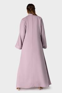 เสื้อคลุมถักสไตล์อาหรับ2025ผู้ใหญ่เสื้อคลุมกิโมโนอาบายาเปิดใหม่สีทึบหรูหรา - Product Image 3