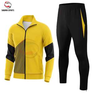 Ensemble de survêtement pour homme, ensemble de jogging pour homme, sweat-shirt à capuche, ensemble de survêtement décontracté à manches longues avec fermeture éclair pour l'automne et l'hiver, chaleur - Product Image 1