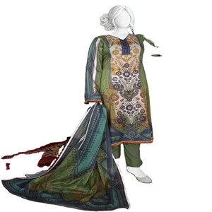 Hermosa y Elegante ropa informal de 3 piezas para mujer Aisha Noor Volume Mehak vestidos étnicos Pakistán Indian Lawn por el diseñador - Product Image 1