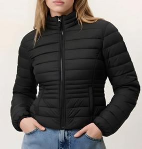 2025 Fashion High Waist Women Puffer Jacket Short <b>Top</b> Puff Quilt Bubble <b>Coats</b> Women's Down <b>Coats</b> jacket - Product Image 1
