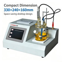 Titrant d'humidité Karl Fischer de laboratoire YX-700W, testeur d'humidité traces pour l'analyse du charbon, du pétrole et des produits chimiques, résolution 0,1 µg