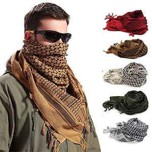 Spot Nouveaux Produits Arabe Coupe-Vent Écharpe Musulman Hijab Shemagh Tactique Châ<span class=keywords><strong>le</strong></span> Arabe Keffiyeh Polyester Foulards - Product Image 3