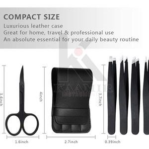 เครื่องมือตกแต่งคิ้วปลายตรงสแตนเลสคุณภาพสูงจาก KAAMIR INSTRUMENTS - น้ำหนักเบา ใช้ซ้ำได้ หรูหรา เป็นมิตรกับสิ่งแวดล้อม - Product Image 2