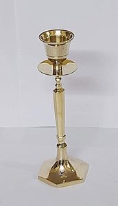 <b>Brass</b> <b>Candlestick</b> Tealight Holders Gold Taper Candle Holders Set of 3 Metal Table Decorative Candle Stand for Wedding - Product Image 3
