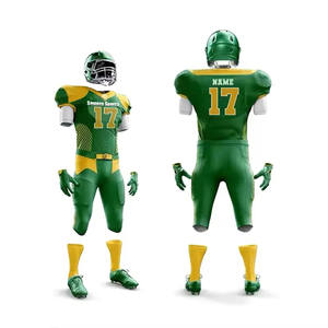 Uniformes de football américain confortables avec maillots et shorts imprimés par logo de broderie sublimée Équipement de football élégant - Product Image 1