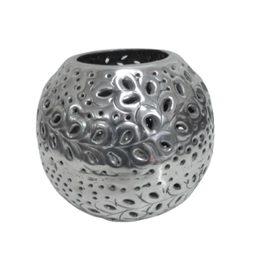 Modern <b>Decorative</b> Nickel Plating Aluminum Stylish Round Votive <b>Jar</b> with Home Decoration Classic Design Candle <b>Jar</b> - Product Image 3