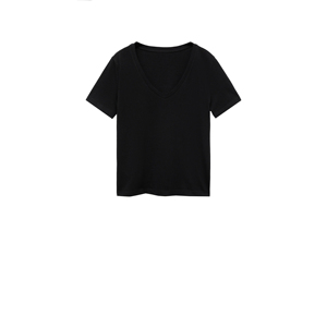 Camiseta holgada con cuello en V para mujer, ropa de calle, Top de verano de gran tamaño, Camiseta con cuello en V para mujer - Product Image 4