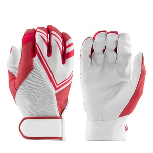 Hot Selling Professional Unisex Plain Leather Baseball Batting Gloves with Custom Logo for Training - Product Image 6