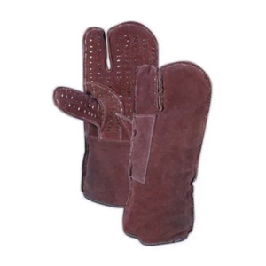 Guantes de seguridad contra incendios de soldadura resistentes al calor de cuero dividido de piel de vaca de alta calidad Protección de manos de trabajo industrial a prueba de fuego - Product Image 6