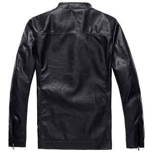 Veste en cuir d'hiver de haute qualité pour hommes, meilleure vente de tissu de qualité supérieure, décoration de poche OEM High Street Wear - Product Image 3