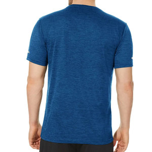T-shirt de sport pour hommes en polyester de haute qualité, uni ou imprimé, idéal pour la gym et l'entraînement musculaire - Product Image 3