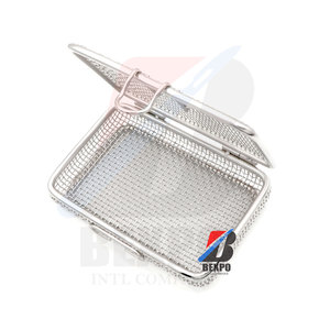 Casetes de organización de herramientas quirúrgicas y dentales de acero inoxidable de 10 piezas, cestas de malla fina, fuente de alimentación Manual - Product Image 6