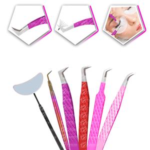 แหนบต่อขนตาด้ามจับเพชรแบบมืออาชีพผลิตจากสแตนเลสบริการ OEM สำหรับฉลากส่วนตัว - Product Image 3