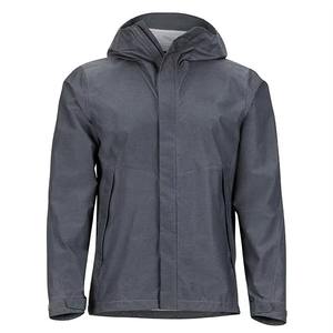 Chaqueta impermeable de senderismo recubierta de alta calidad para hombres, venta al por mayor, cortavientos con logotipo personalizable con capucha, chaqueta de lluvia con cremallera completa - Product Image 3