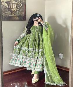 Lahenga Choli-vestido de diseñador indio tradicional, ropa informal, colorida, Rosa, con botón dupatta - Product Image 1