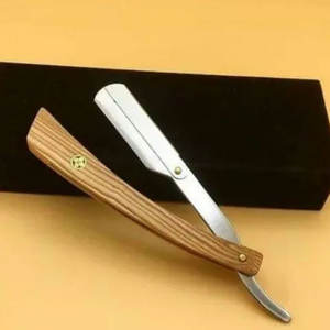 Hermosa maquinilla de afeitar recta con mango de madera para uso personal para barberos y profesionales de la belleza - Product Image 3
