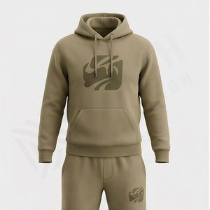 Conjuntos Deportivos Casuales de Alta Calidad para Mujer, Sudadera con Capucha, Pantalones Jogger con Cintura Elástica, Ropa de Invierno Personalizada, 100% Algodón, Felpa, Atuendo Deportivo para Gimnasio - Product Image 1