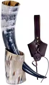 Corne à boire viking authentique, écologique, de qualité alimentaire, fabriquée à la main par Saniya Handicraft, très demandée - Product Image 6