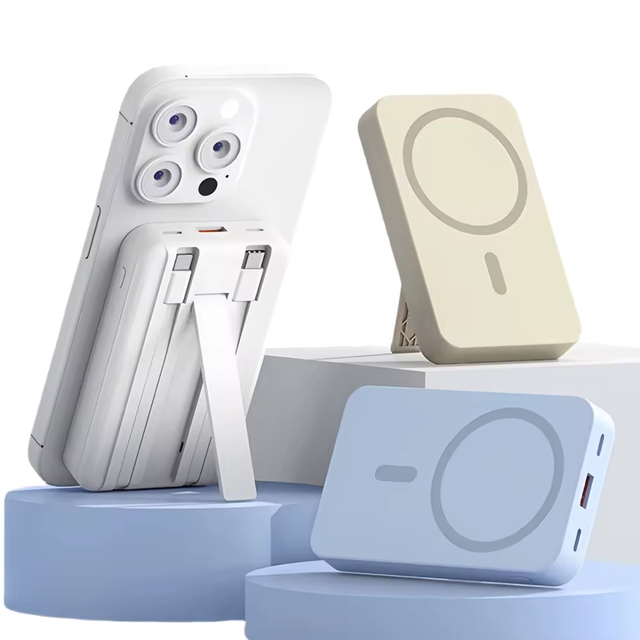 10000mAh Magnetic Power Bank Portable Phone Charger Fast Charging with Cable and Bracket Gift Power Bank
