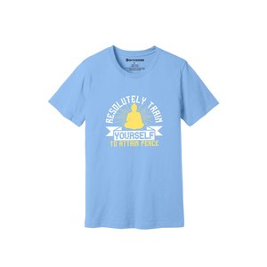 T-shirt 100% coton avec impression de thèmes de bouddha Style décontracté 12 options de couleur 160-180 Placement de conception personnalisable GSM lourd - Product Image 2
