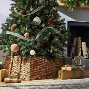 Mejor precio bambú moderno ecológico multifunción árbol de Navidad falda Collar decoración de alta calidad productos de vacaciones de tendencia caliente - Product Image 4