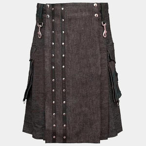 Kilt Moderno Escocés para Hombre, Estilo Gótico, con Bolsillos Tipo Cargo y Correas, 2026 - Product Image 1