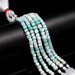 Cuentas Sueltas de Larimar Azul Natural, Forma Cúbica Facetada, 6mm, 8 Pulgadas, para la Fabricación de Joyas - Marca Lustre, Modelo LD - Product Image 3