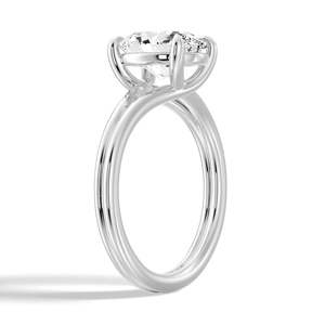 Lab Grown Diamond Solitaire <b>Ring</b> 14K Gold with Oval Cut Elegant and Luxurious - Product Image 6