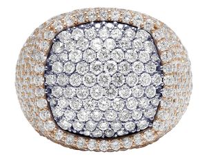 Customized Luxury Fine Hip Hop Iced Out In 925 Sterling <b>Silver</b> Moissanite Diamond Custom <b>Ring</b> for <b>Men</b> - Product Image 3