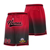 Shorts de basketball unisexes de haute qualité, personnalisés, imprimés par sublimation, grande taille, dégradé, anti-transpiration, antibactériens, pour adultes
