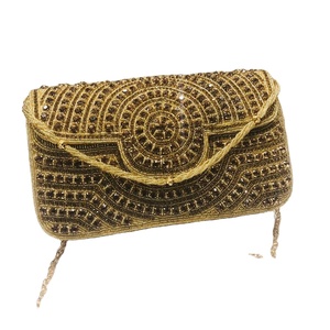 Handmade Designer Bridal Evening <b>Clutch</b> Bag Elegant Handcrafted Sling <b>Clutch</b> for Ladies - Product Image 2