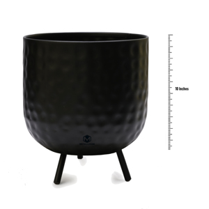 Florero Moderno de Hierro con Recubrimiento de Polvo Negro Mate |   Jarrón Decorativo Resistente a la Oxidación para Decoración del Hogar y la Oficina - Product Image 2